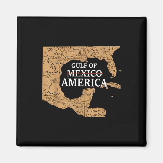 Imã Relatório Do Mapa Do Golfo Dos Estados Unidos Da A (Frente)