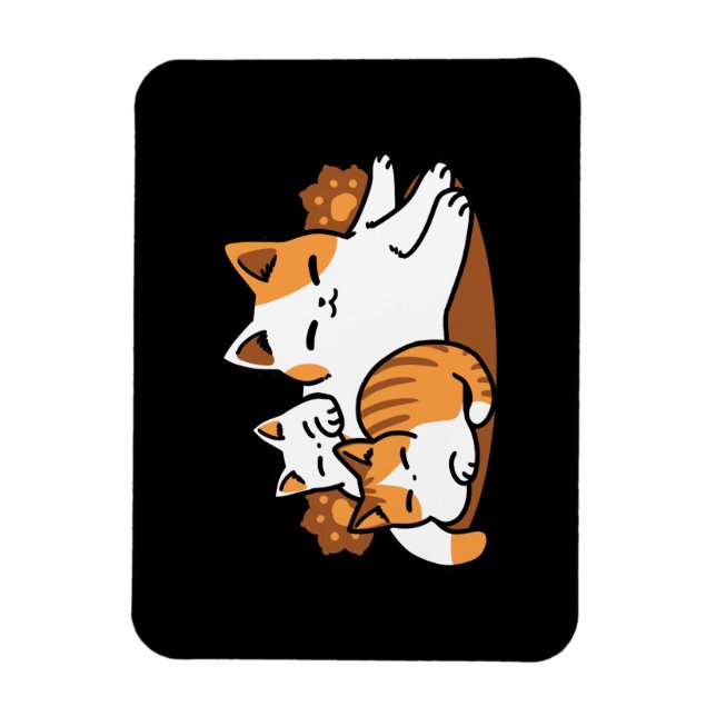 Ímã Relaxando a Arte de Gato - 'Dias de Furo de Lázaro (Vertical)