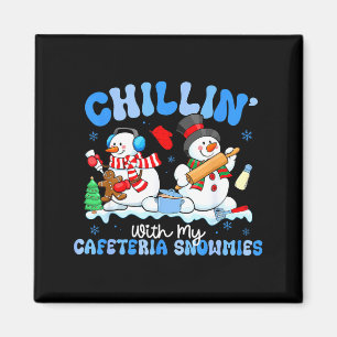 Imã Relaxando Com Meus Cafeteria Snowmies Senhora do A