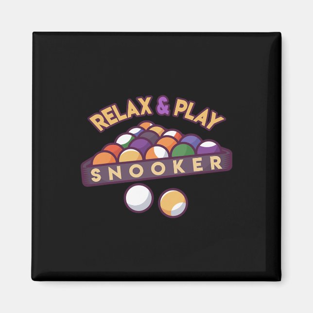 Imã Relaxar &amp; Jogar Snooker (Frente)