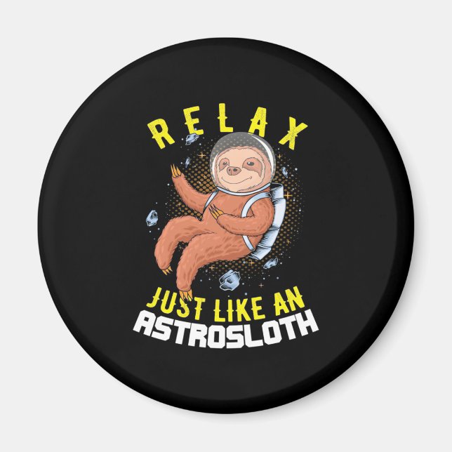 Imã Relaxe Como Uma Lama De Astronauta (Frente)