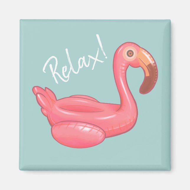 Imã Relaxe Flamingo Float (Frente)