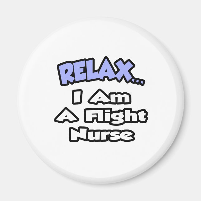 Imã Relaxe. Sou enfermeira de voo (Frente)