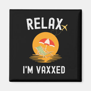 Imã Relaxo Estou Vacinado Aposentadoria Férias