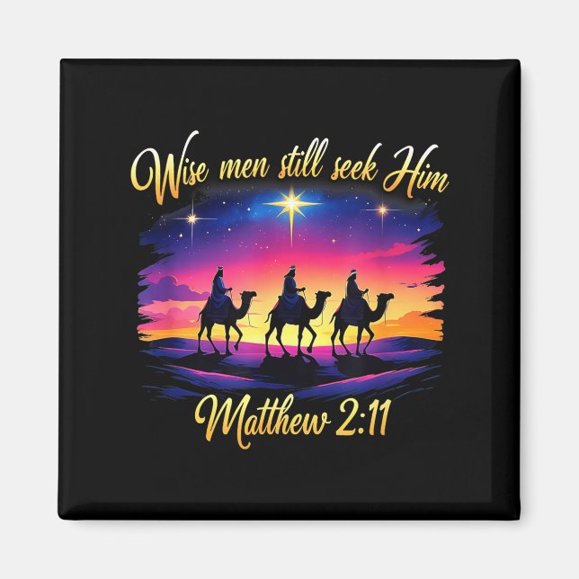Imã Religious Christmas Wise Men Still Seek Him 3 King (Frente)