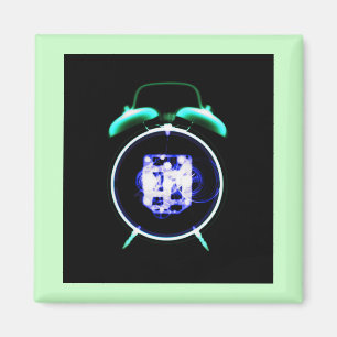 Imã Relógio antigo de alarme de visão de raios X - O