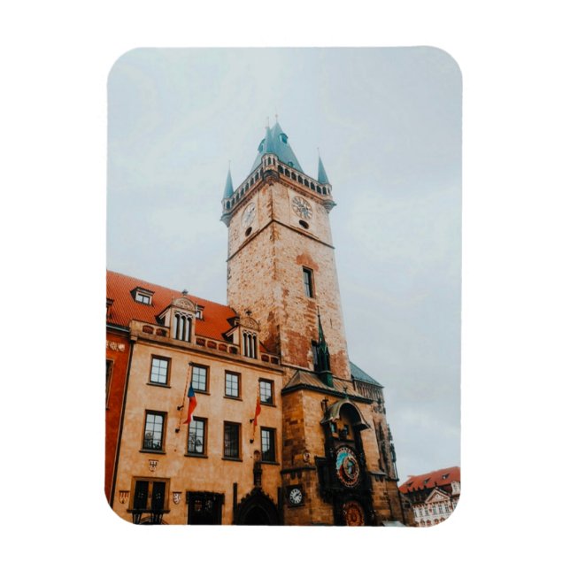 Ímã Relógio Astronômico de Praga, Antiga Praça da Cida (Vertical)