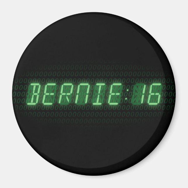 Imã Relógio Bernie Sanders 2016 (Frente)