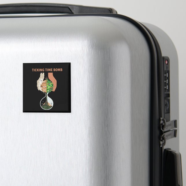 Imã Relógio de Areia da Terra Bomba-Relógio Ambiental  (In Situ (Luggage))