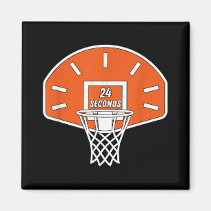 Imã Relógio de basquete engraçado 24 segundos de basqu