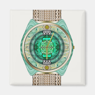 Imã Relógio de Vidro