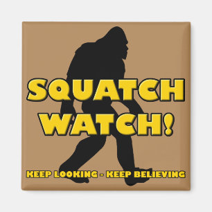 Imã Relógio Engraçado Sasquatch Bigfoot Yeti Magnet