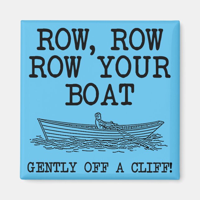 Imã Remar Seu Barco Fora De Um Penhasco Ímã De Geladei (Frente)