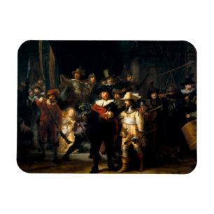 Ímã Rembrandt o relógio de noite