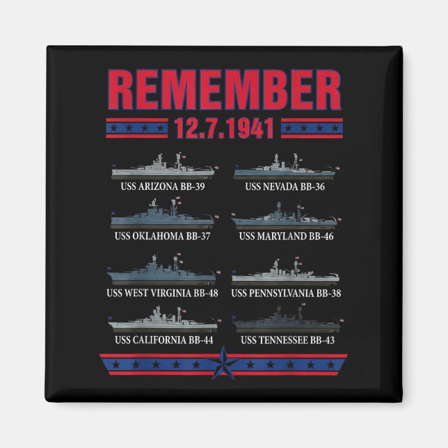 Imã Remember pearl harbor memorial day december 7th (Frente)