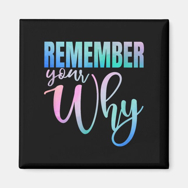 Imã Remember Your Why Gym Motivation Fitness Insration (Frente)
