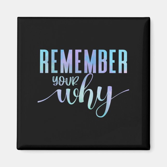 Imã Remember Your Why Gym Motivation Fitness Insration (Frente)