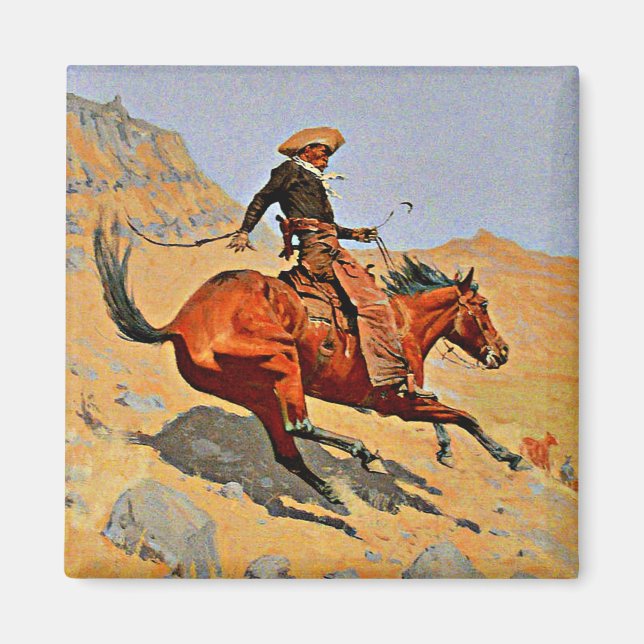 Imã Remington - O Cowboy, famoso quadro (Frente)