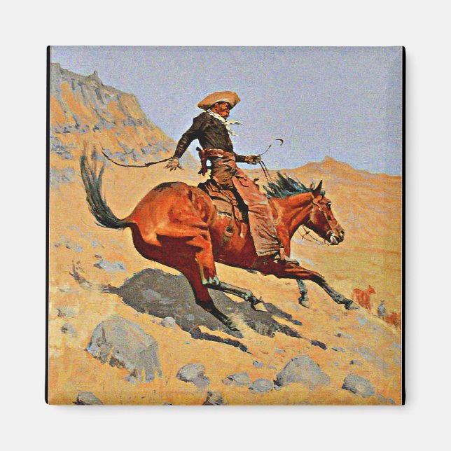 Imã Remington - O Cowboy, famoso quadro (Frente)