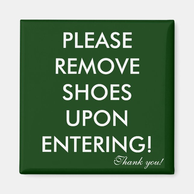 Imã Remova o ímã de calçados (Frente)