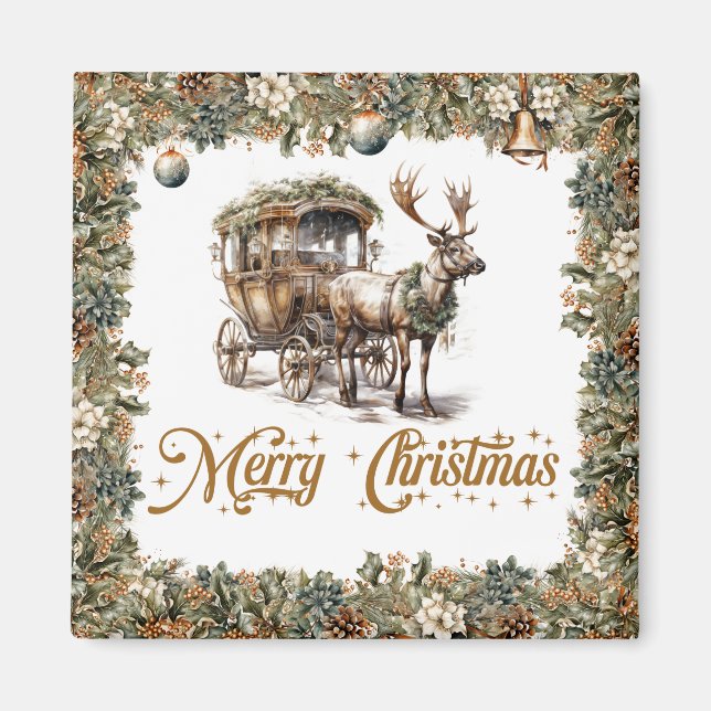 Imã Rena de ouro falsa, verde-sábio, russa (Frente)