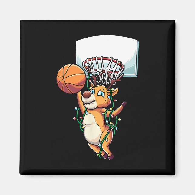 Imã Renas Sketll Feriado Natal Esportes Fãs  (Frente)