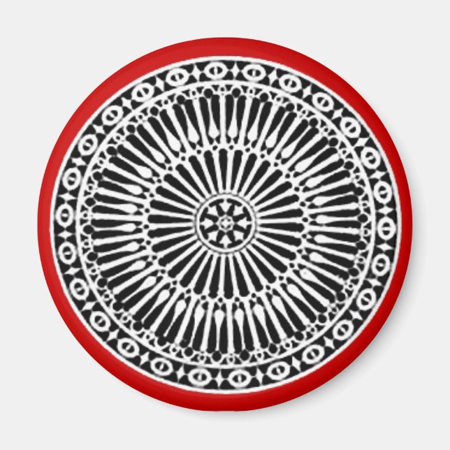 Imã RENASCIMENTO, vermelho (Frente)