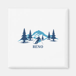 Imã Reno Nevada Ski Resort Skiier _1