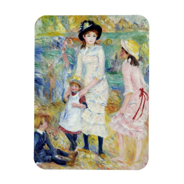Ímã Renoir - Crianças em Seashore, Guernsey (Vertical)