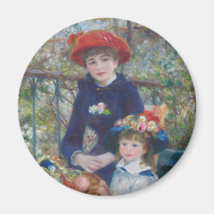 Imã Renoir Duas Irmãs Varanda Impressionismo Francês