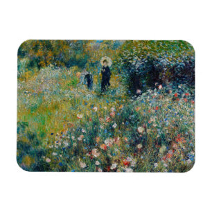Ímã Renoir - Mulher com Guarda-Sol num Jardim
