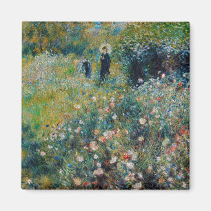 Imã Renoir - Mulher com Guarda-Sol num Jardim