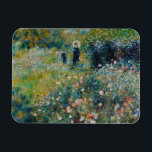 Ímã Renoir - Mulher com Parasol num Jardim<br><div class="desc">Mulher com Parasol em Jardim (Femme avec parasol dans un jardin) - Pierre-Auguste Renoir, Oil on Canvas, 1875</div>