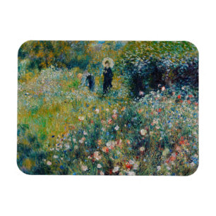 Ímã Renoir - Mulher com Parasol num Jardim