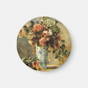 Imã Renoir Rosas e Jasmine em um Delft Vase