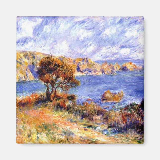 Imã Renoir - Vista em Guernsey, quadro famoso (Frente)