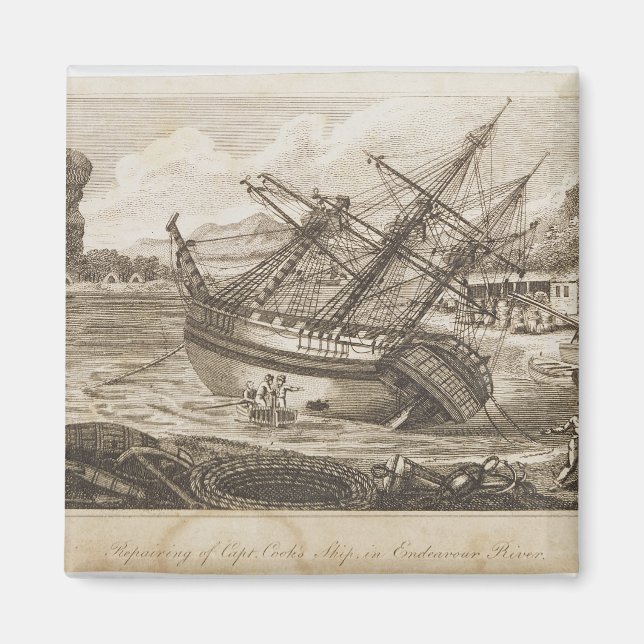 Imã Reparação do navio Capitão Cooks (Frente)