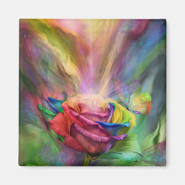 Imã Reparando o ímã Rosa de arte Chakra (Frente)