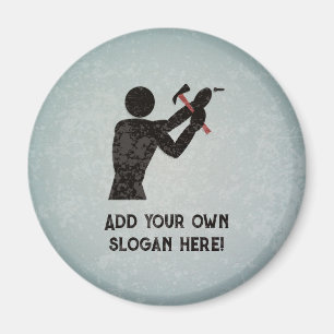 Imã Reparar Cara, Handyman, DIY King - adicionar texto