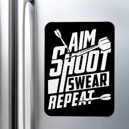 Ímã Repetição da Swera do Aim Shoot - Fã Dart Engraçad