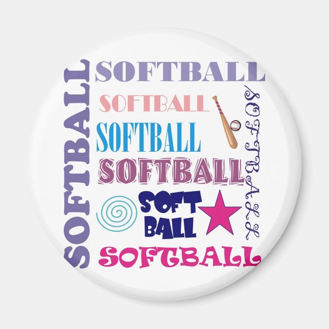 Imã Repetição de Softball (Frente)
