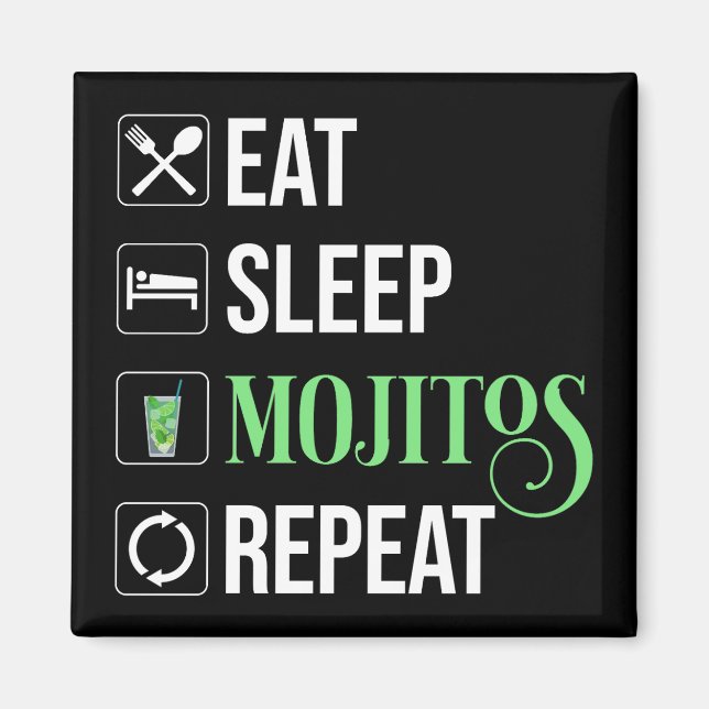 Imã Repetir Mojitos de Sono (Frente)