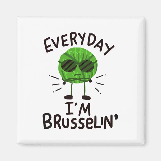 Imã Repolho de Bruxelas Vegano (Frente)