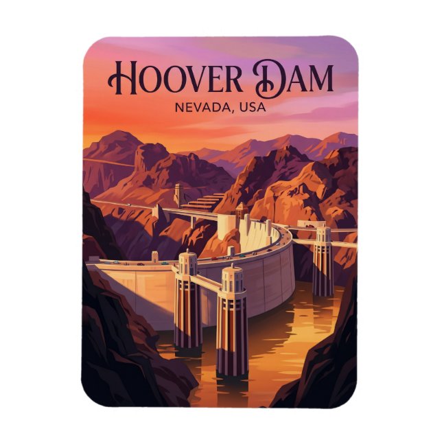 Ímã Represa Hoover EUA (Vertical)