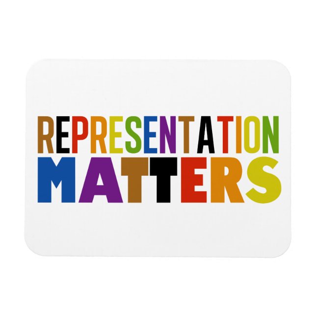 Ímã Representation Matters Rainbow Diversity Card (Horizontal)