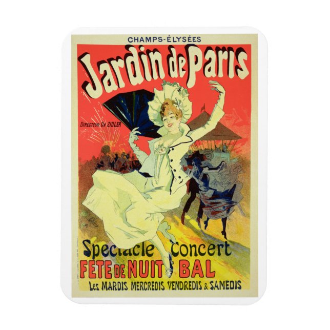 Ímã Reprodução de uma Poster Publicidade a Jardin d (Vertical)