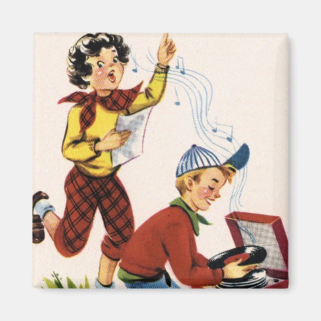 Imã Reproduzindo Registros de Anos 50 (Frente)