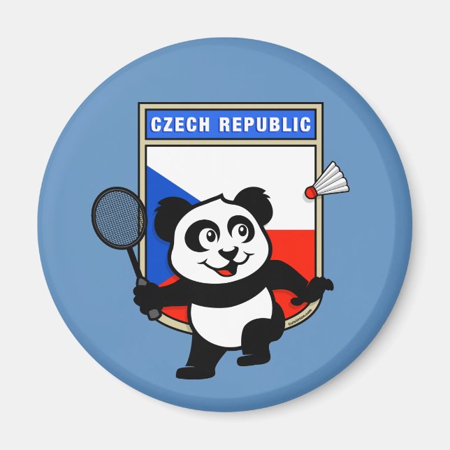 Imã República Checa Badminton Panda (Frente)