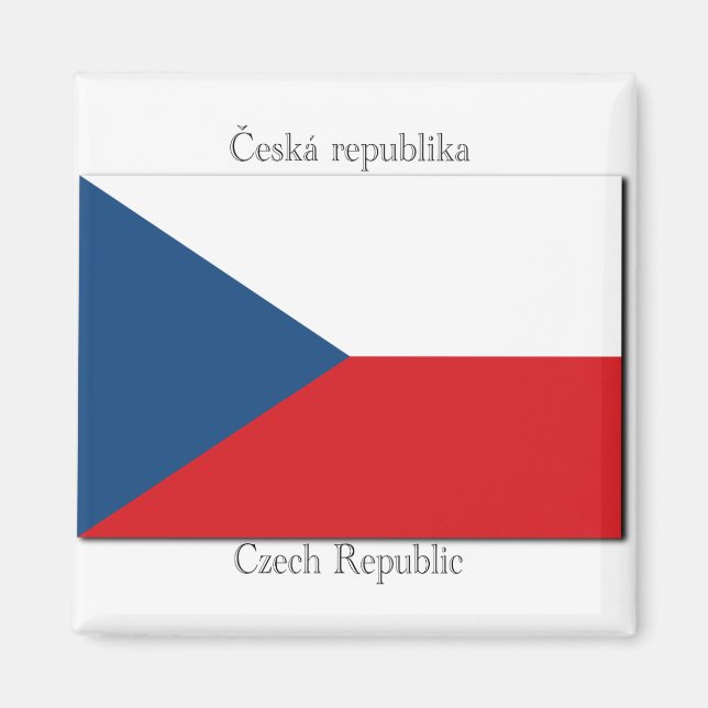 Imã República Checa Sinalizador Magnet (Frente)