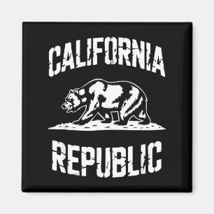 Imã República da Califórnia Estado do Urso Retrô Vinta
